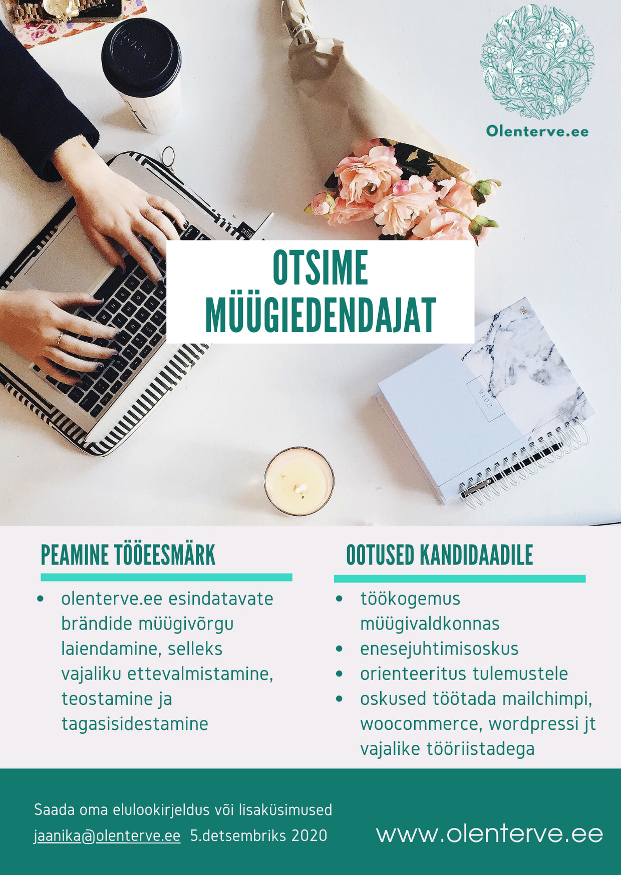 Töökuulutus müügiesindaja olenterve.ee (1)
