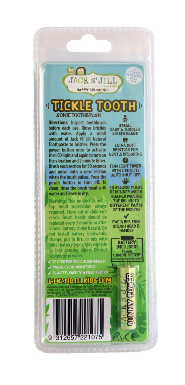 JnJ Tickle Tooth sonic laste elektriline hambahari jacknjill